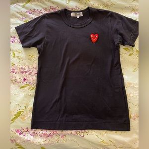 Comme de Garçon PLAY Black Tee